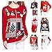 v28 Women Girl Christmas Cute Santa Embroidered Knitted Deer Pullover Sweater Jumper