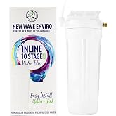 New Wave Enviro 10 Stage Plus Inline Water Filter System | 800 Gallon Capacity | Easy Install for Renters | Reduces Chlorine, Lead, Mercury, Arsenic, PFAS | Sustainable, Affordable Clean Water