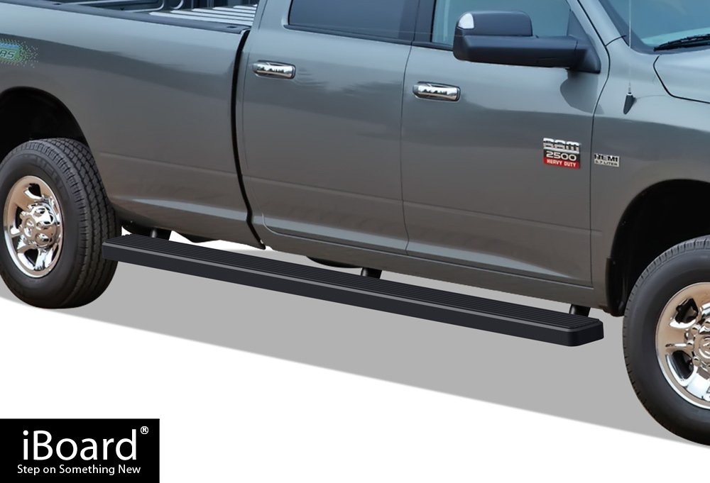 APS 5in WheeltoWheel Black Nerf Bars Custom Fit 0918 Ram