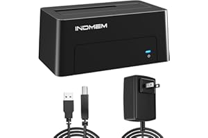 INDMEM Upgraded SAS to USB 3.0 Adapter, SAS/SATA Hard Drive Enclosure Reader Converter Docking Station for 2.5/3.5 inch Serve
