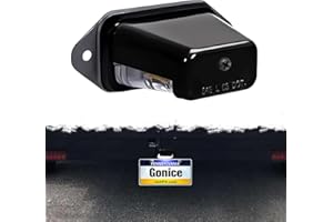 Gonice Super-Bright LED License Plate Light - 6-SMD Universal Fit for Truck Trailer Van RV SUV Boat - Under Hood Light - DOT Compliant, 12V-24V DC Waterproof