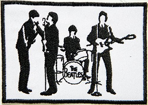 The Beatles Heavy Metal Hip Hop Rock Rockabilly Music Band Patch Iron on Sew Embroidered Applique Craft Clothing Costume Gift Collection (4"widex2.5"tall)