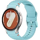 NotoCity Sport Watchbands Compatible with Galaxy Watch 7 Band 40mm 44mm,No Gap Soft Silicone Strap for Galaxy Watch 6 Classic 43mm 47mm/5 Pro 45mm/FE Band
