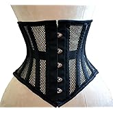 Women's Waist Training Underbust Corset Steel Boned Hourglass Body Shaper