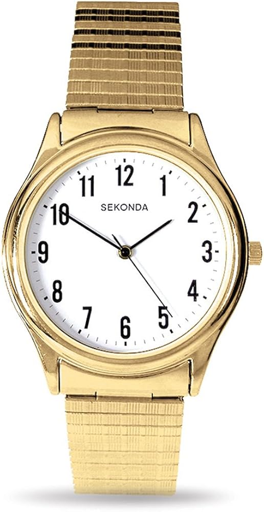 Sekonda Model 3752.27 Gents Gold Plated Analogue Expander Watch