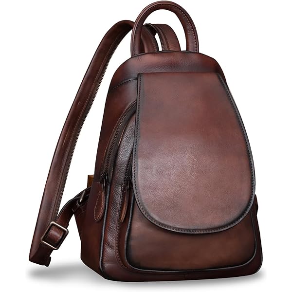 Genuine Leather Fashion Backpack for Women - Casual Designer Daypack with Amazon.com: Genuine Leather Backpack Purse for Women Vintage  main image 2