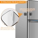Evilsoul 2Pcs Password Fridge Lock 3M Adhesive No Key Safety Cabinet Lock Black view 2