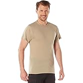 Rothco 100% Cotton T-Shirt – Standard Fit Crew Neck Base Layer Tee Shirt, Desert Sand, L
