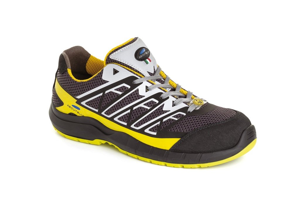 Aboutblu 5034900la 43 Estoril Low S1P Work Shoe, Size 43, Yellow