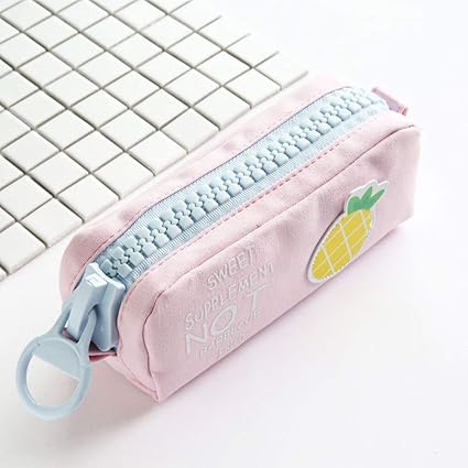Amazon ペンケース 可愛い 大容量 帆布 頑丈 高品質 フルーツ 学生 通勤 通学 おしゃれ 多機能 入学祝い 筆入れ 軽量 文房具 筆箱 雑貨収納 ペン 定規 分度器 シンプル 文具ポーチ ジッパーバッグ 贈り物 ギフト 女の子 人気 ぴったり ピンク