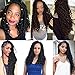 6 Packs Faux Locs Crochet Hair 20 Inch Wavy Curly Goddess Locs Crochet Hair Braiding Hair with Curly Ends Pre Looped Goddess Faux Locs crochet hair for Black Women Soft Locs Hair Extension(1B)