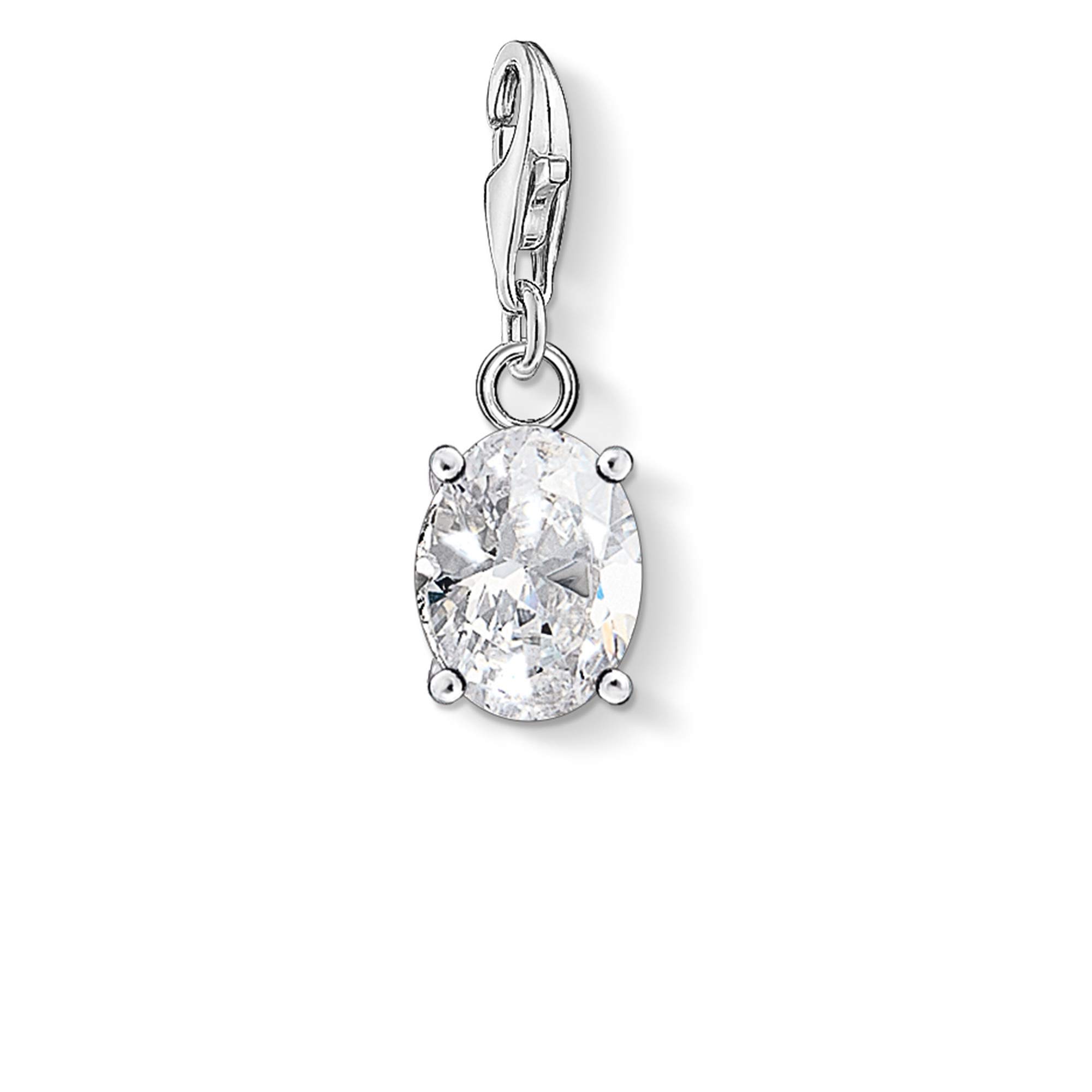 Thomas Sabo Women Sterling Silver Cubic Zirconia Key Chain - 1847-051-14