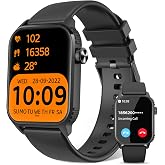 DIVOAZBVO Smart Watch for Men,Smartwatch with 1.83" HD Touchsreen, Sleep Monitor, Music Control Fitness Watch for iPhone/Android (Black)