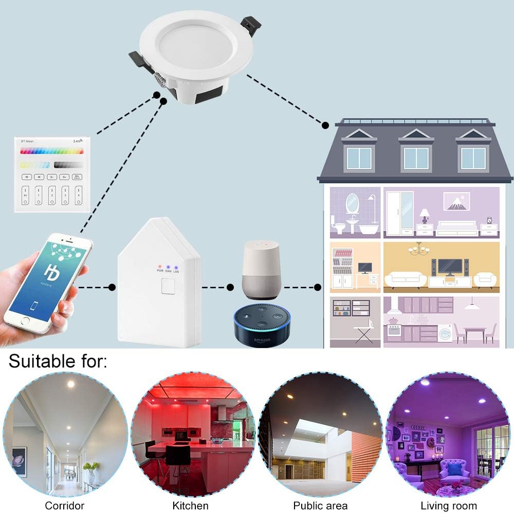 google home recessed lighting