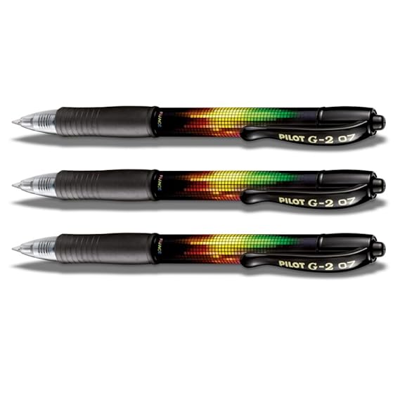 Pilot G2-07 Buzz 3er-Set schwarz