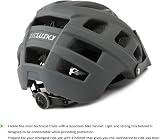 EXCLUSKY Mountain Bike Helmet Adults Lightweight 18 Vent Grey 56-61cm view 6