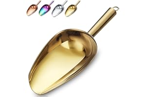 Gold Ice Cream Scoop, Premium Stainless Steel Cookie Scoop, Fashion Ice Scoop, Sturdy Flour Scoop, Utility Candy Scoop, Dishw