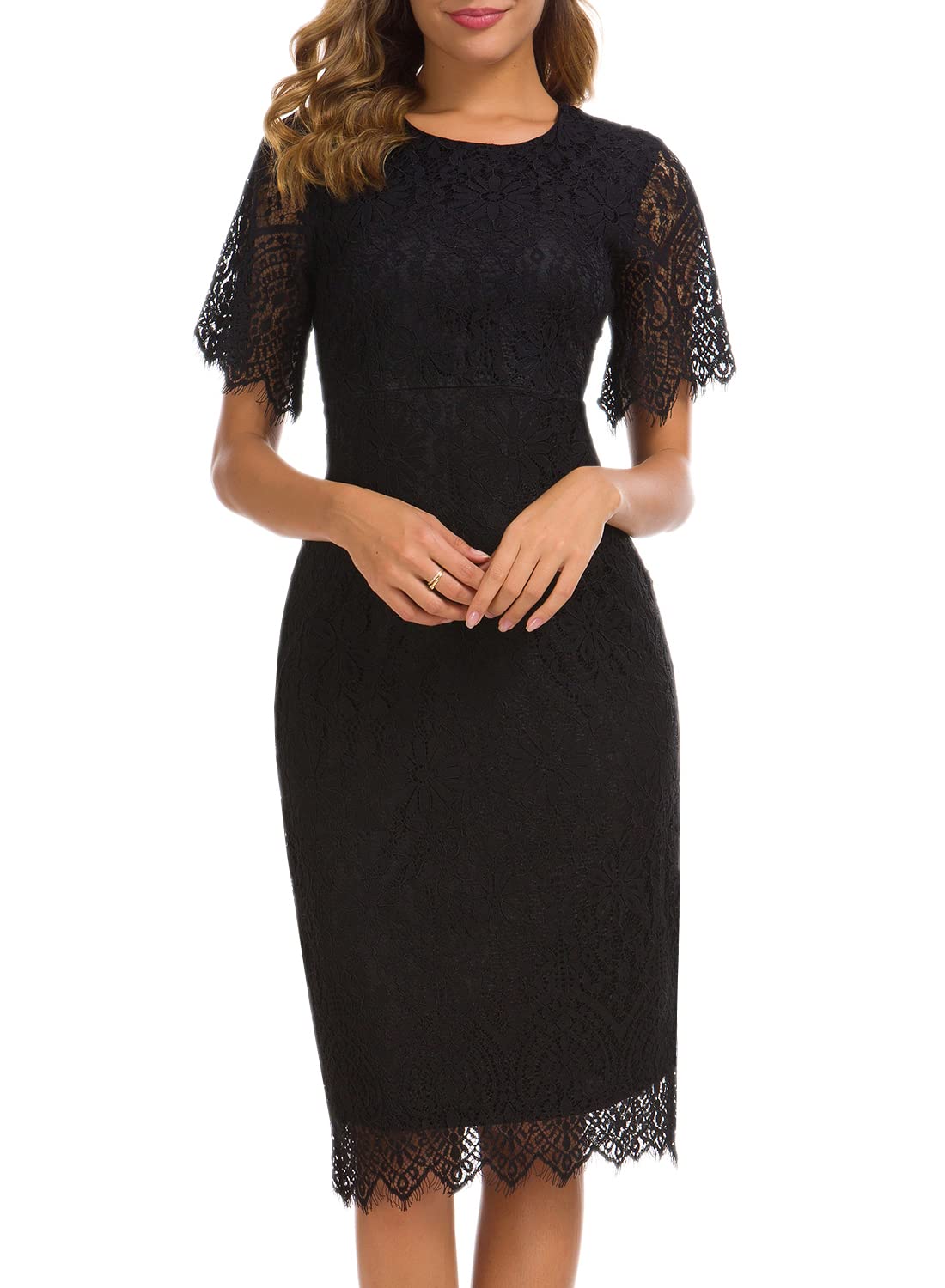 Black Lace Dress for Women Lace Floral Special