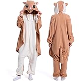 RDSPTBEK Adult Animal Onesie - Onesies Pajamas for Women & Men Couples, Soft Fleece Halloween Cosplay Costumes Sleepwear