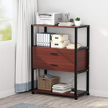 Amazon Com Tribesigns Mobile Printer Stand Rolling Printer Cart