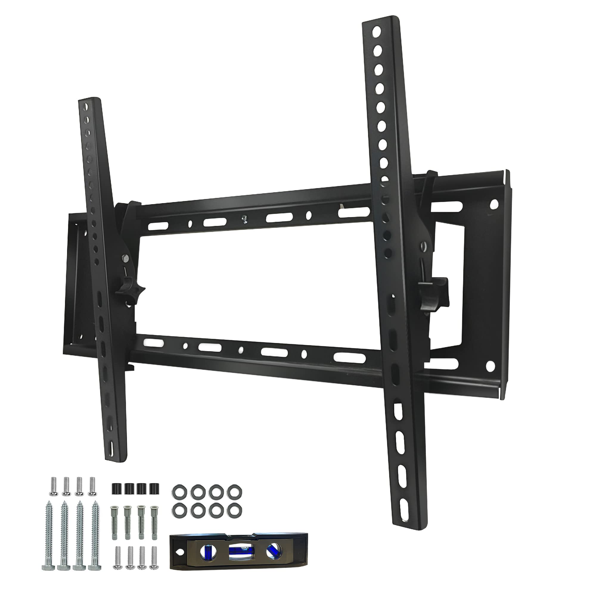 Venton Adjustable, Tilting and Swivelling TV Wall Mount for Curved Flat TVs and Monitors VESA 400 x 600 Max (32-75 Inch) 45 kg Max TV Mount, Tilt, Swivel