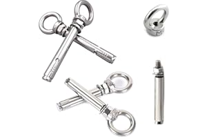 Preamer 1/4" X 2-3/4" Heavy Duty Stainless Steel Concrete Anchors Eye Bolt Eyebolt Anchor Wall Concrete Brick Anchor Expansio