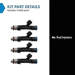 TRQ Fuel Injector Set Compatible with 2013-2019