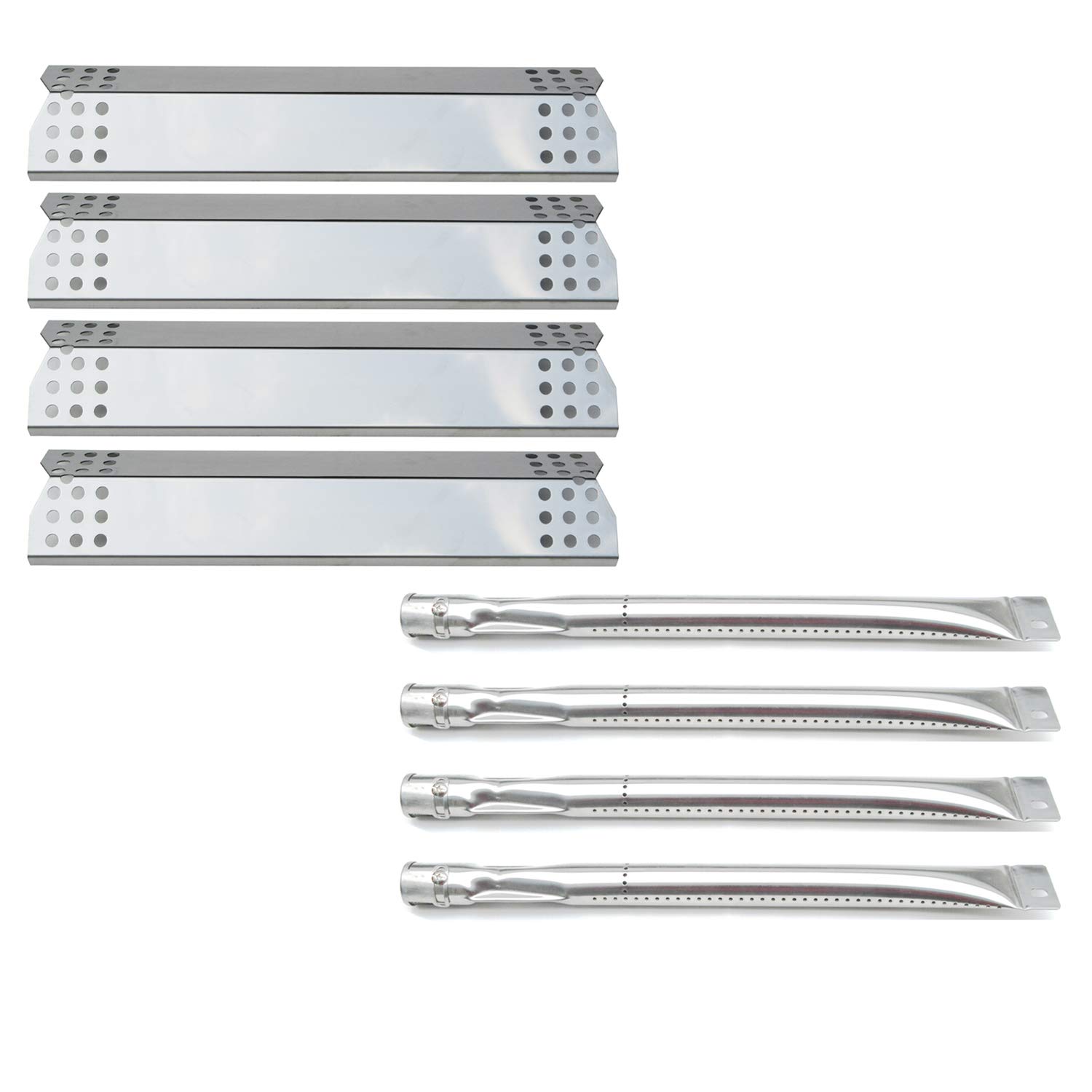 Photo 1 of Direct store Parts Kit DG143 Replacement for Sunbeam,Nexgrill,Grill Master 720-0697 Gas Grill Burners,Heat Plates (Stainless Steel Burner + Stainless Steel Heat Plate)