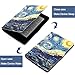 Kandouren Case Cover for Kindle Paperwhite - Van gogh Starry Night ,Light Slim Leather Cover with Autowake(Fit 6 inch Amazon Kindle Paperwhite 2013 2015 2016),blue color book