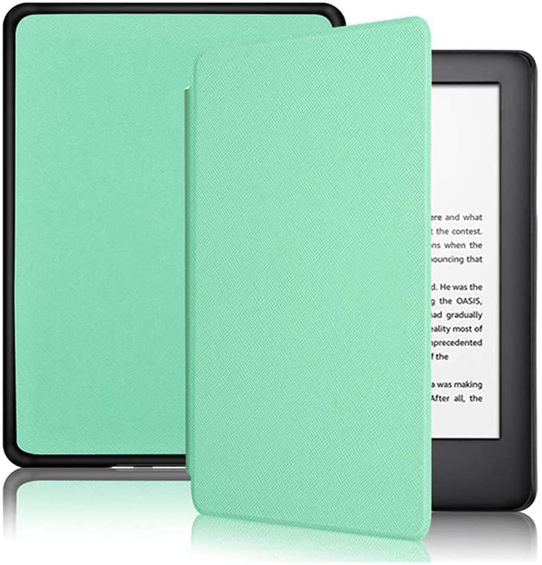 FSCOVER Kindle 6 Inch (11th Generation-2022 Release)，Lightweight Leather eBook Cover with Auto Wake/Sleep for Kindle 2022 11th Gen e-Reader, Green