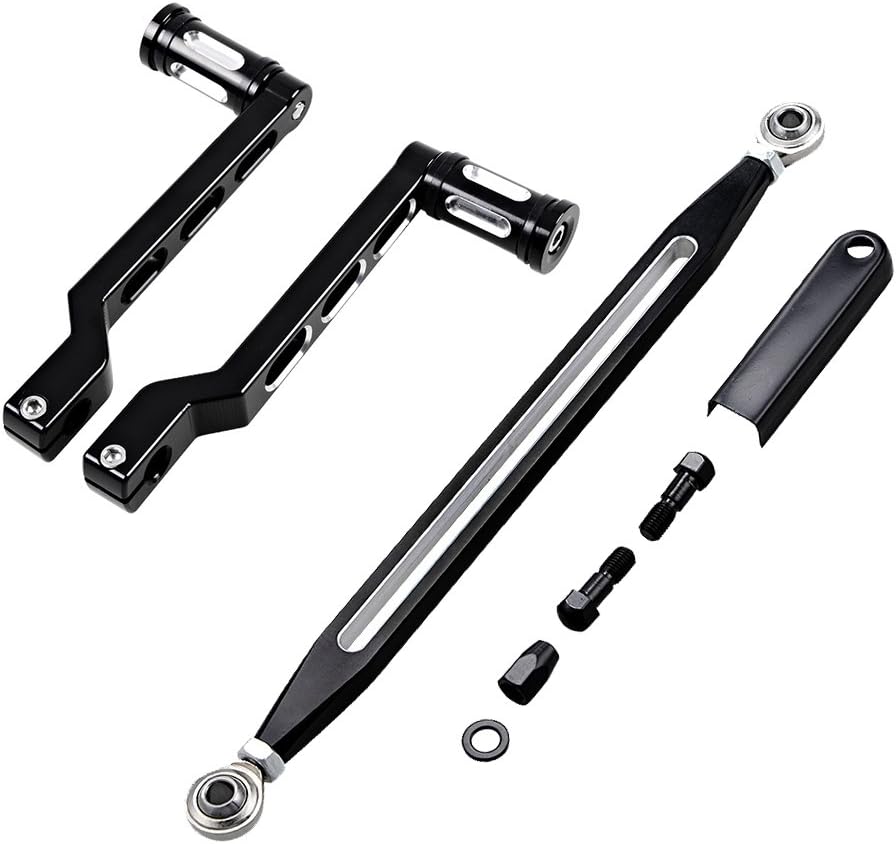 Set Heel Toe Gear Shift Lever Shifter Peg + Shift Linkage Fit Harley Road King Electra Street Tour Tri Glide FL Softail: Home Improvement