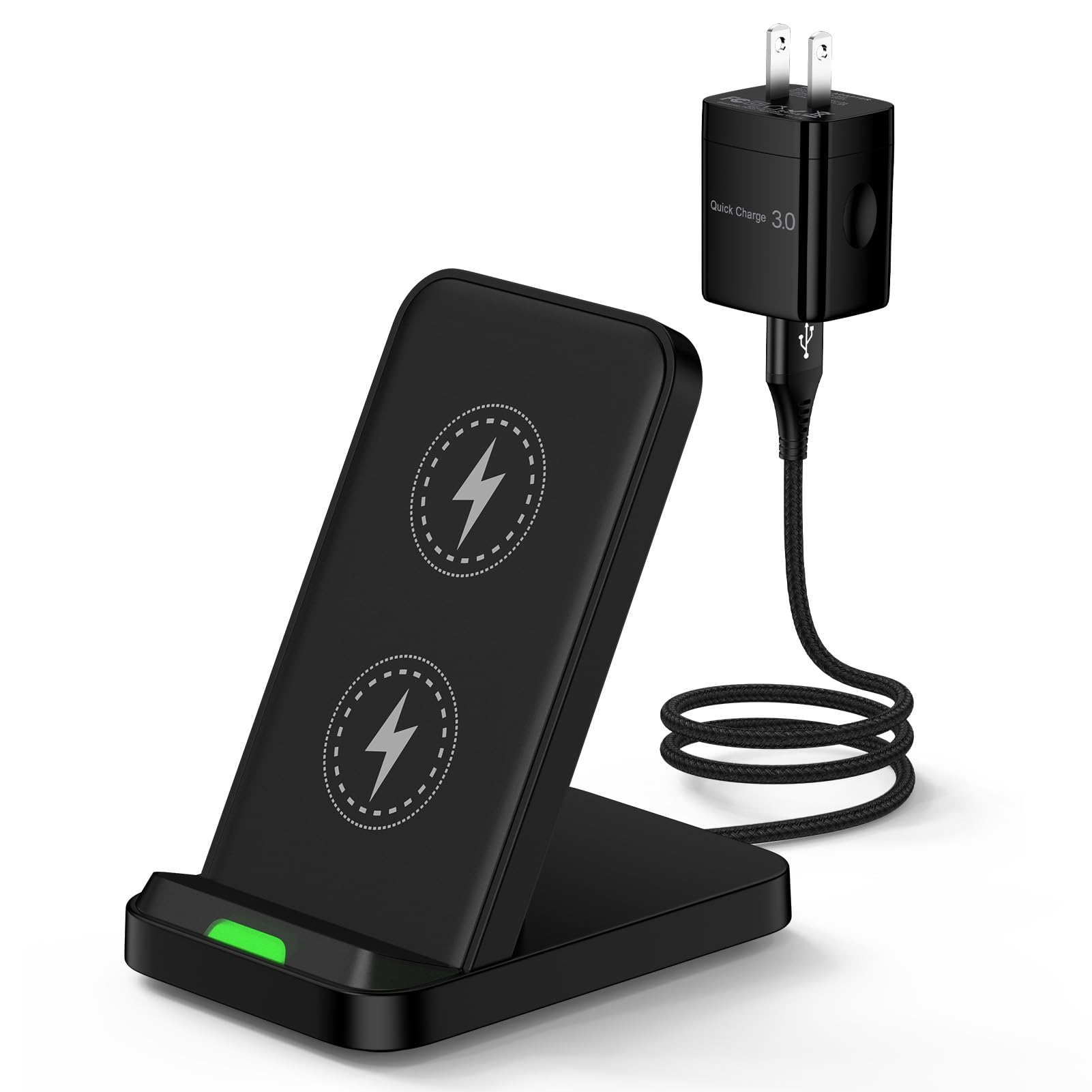 Wireless Charger Phone Stand Compatible Motorola Razr Ultra, Razr+, Razr 2025 2024, Edge, Edge+, Plus, 15W Desk Fast Charging Dock Pad Station for Moto G Power, G Stylus 5G 2026 2025 2024, ThinkPhone