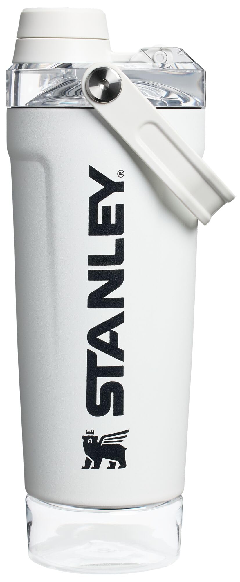 Photo 1 of Stanley Activate Shaker Bottle 20 oz | Leakproof Insulated Stainless Steel Shaker Cup | Base Storage and Twist On Fast Flow Lid | Protein Shakes and Pre Workout Powder | BPA-Free | Chalk