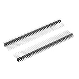 uxcell 5Pcs 2.54mm Pitch 40-Pin 19mm Length Double