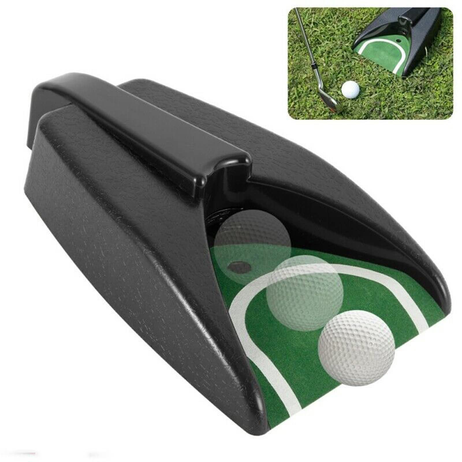 Golf Ball Putting Returning Machine, Automatic Return Device Golf Ball Training Aid,Black
