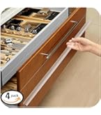 Nkiy Quen 15 Protectores De Puerta De Gabinete De 24 Pulgadas, Protector De Borde De 3/4 De Grosor, Protector De Puerta De Cajón Deslizante En Protectores De Borde Transparentes Para Armarios