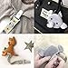 4-in-1 Pacifier Clips+Antibacterial Pacifier Holder by Moskka-Set of 3 Universal Pacifier Clips&Paciafier Pocket/Case Infant Teething Ring&Toys Holder for Baby Boy and Girl-Baby Shower Gift-Elephant