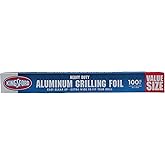 Kingsford Extra Wide Heavy Duty Aluminum Foil Roll, 18 In x 100 Sq Ft | Heavy-duty aluminum foil, extra-wide roll, BBQ grilling and baking, food storage and large cuts