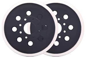 SHUTTLE GENIUS 5" Sander Pads for Bosch, 5 Inch 8 Holes Hook & Loop Replacement Sander Backing Pad for Bosch RS035 Compatible with Bosch ROS10 ROS20 ROS20VS ROS20VSC ROS20VSK(2 Pack)
