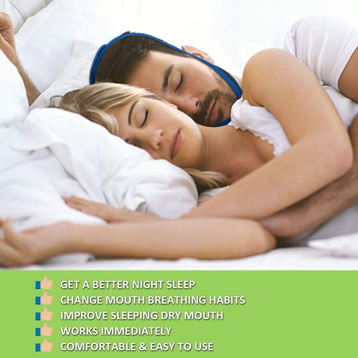 Anti Snoring Chin Straps,Ajustable Stop Snoring Solution Snore Reduction Sleep Aids,Anti Snoring Devices Snore Stopper Chin Straps for Men Women Snoring Sleeping Mouth Breather: Health & Personal Care