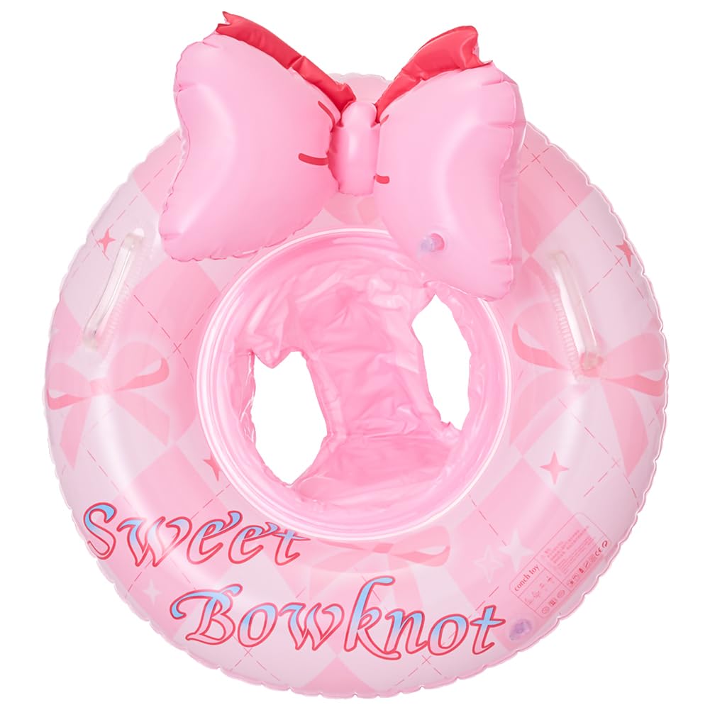 Pool Inflatables for Kids,Inflatable Swimming Rings,Cartoon Swimming Ring,Pool Rubber Ring for Boys Girls Summer Beach Water Party Toys,Pink