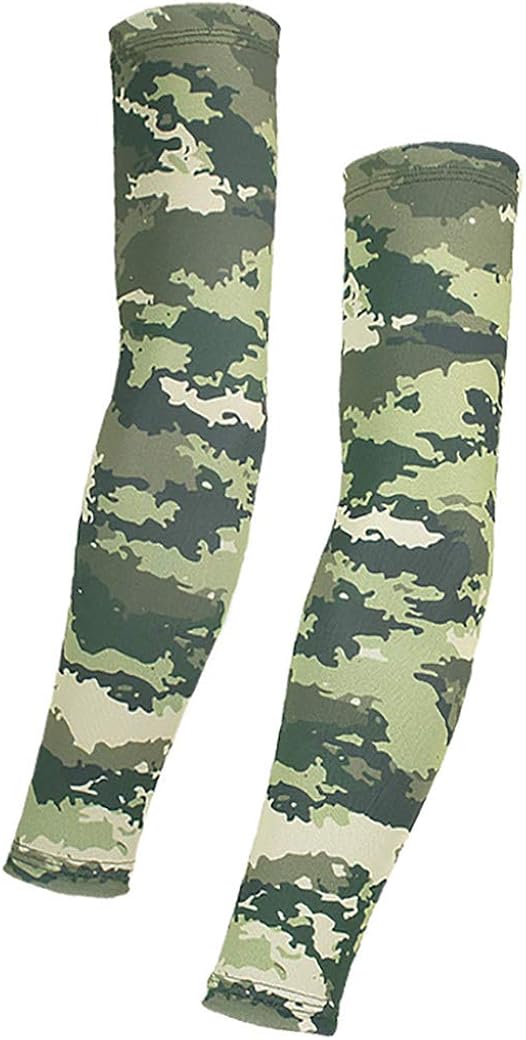 TOPTIE 1 Pair Men's Cooling Arm Sleeves AntiSlip Sun Protection