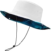 BASSDASH UPF 50+ Patterned Under Brim Foldable Lightweight Bucket Sun Hats for Fishing Hiking Safari Men Women FH18