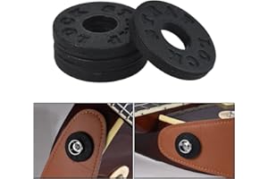 4pcs Bass Guitar Strap Locks Blocks Rubber Parts Accessories Secure Assistant