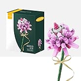 Cihely Flower Bouquet Building Blocks Kits Trifolium 601234-B, Artificial Flowers Building Project to Release Stress and Focus The Mind, for Birthday Gifts to Adults/Teens(100+ Pieces)