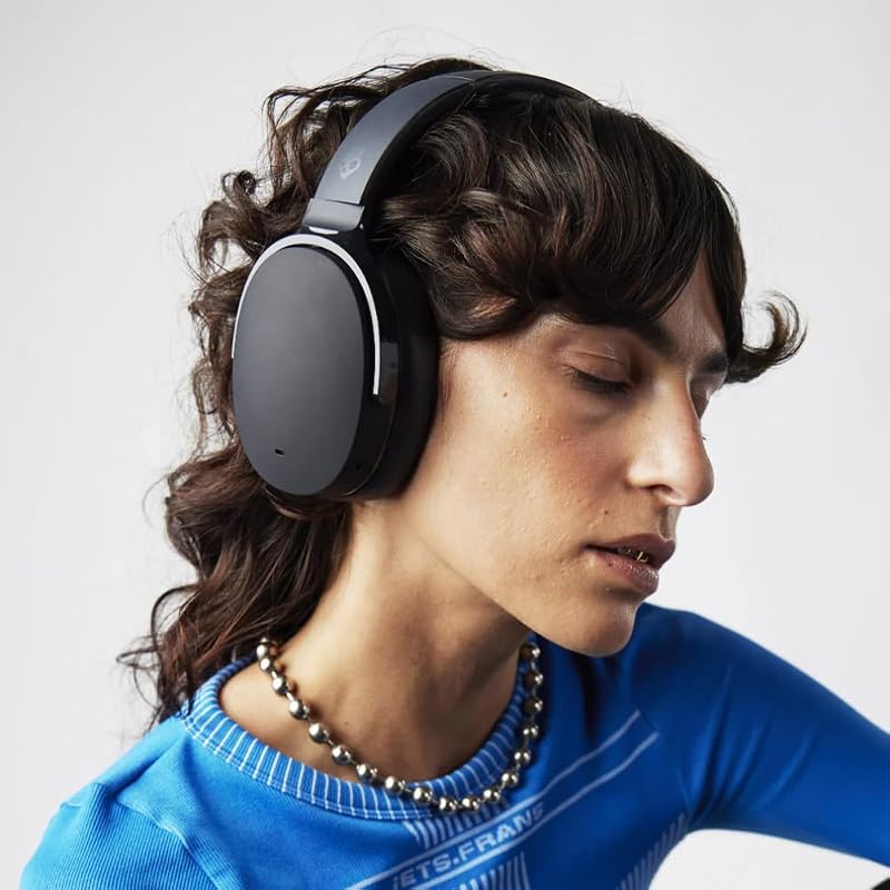 Hesh Evo Casque Circum-Auriculaire Bluetooth sans Fil, Ajustement Isolant du Bruit, 36 Heures d’Autonomie, Conception Légère et Pliable - Noir