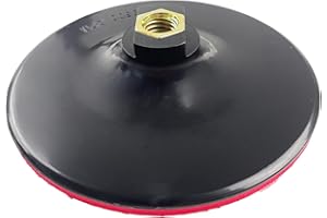 Drilax 6 Inch Hook and Loop Backing Pad | Rigid, Low-Profile Design with Wrench Mounts | 5/8"-11 Thread for Flat Surface Grinding, Sanding & Polishing | Fits Dewalt & Other Tools