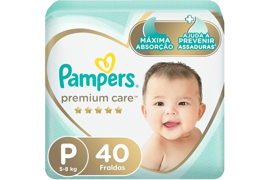 Fralda Pampers Premium Care Tamanho P 40 Unidades