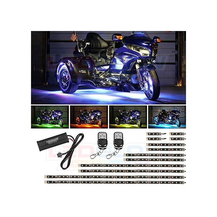 Buy LEDGlow LiteTrike I 12pc Advanced Million Color Flexible Motorcycle