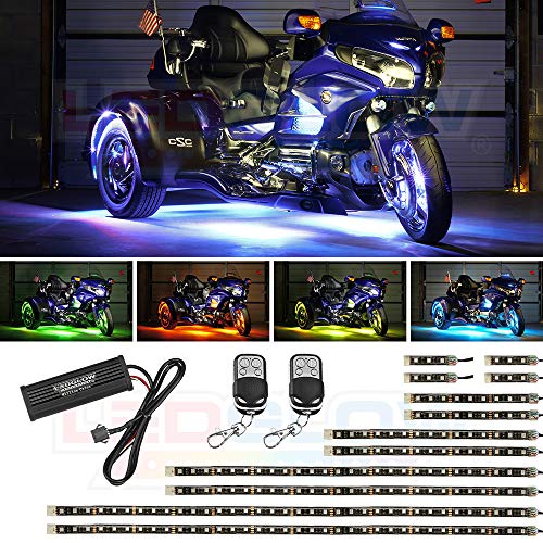 Buy LEDGlow LiteTrike I 12pc Advanced Million Color Flexible Motorcycle LED Lighting Strip Kit